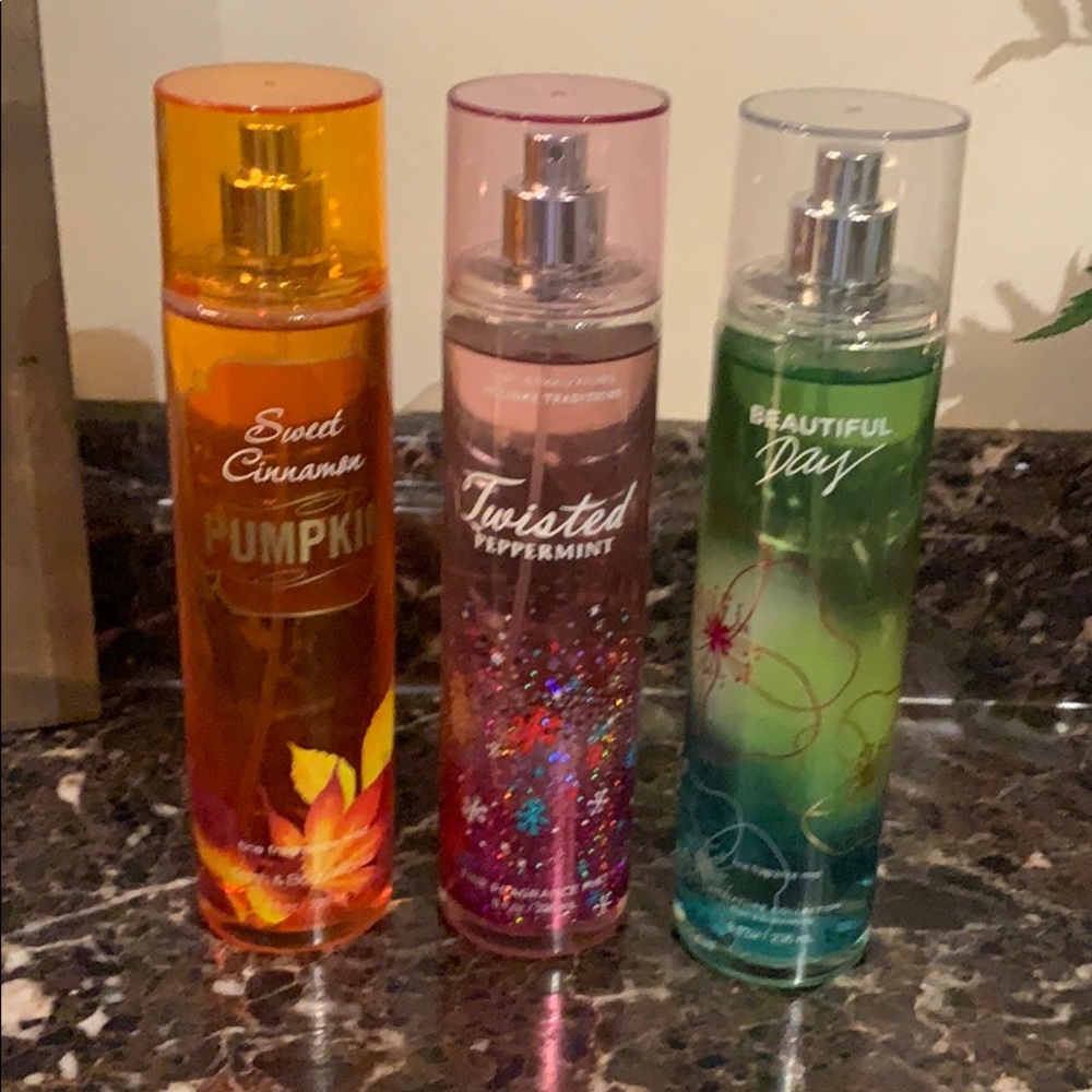 Bath & Body Spray 3 bottles